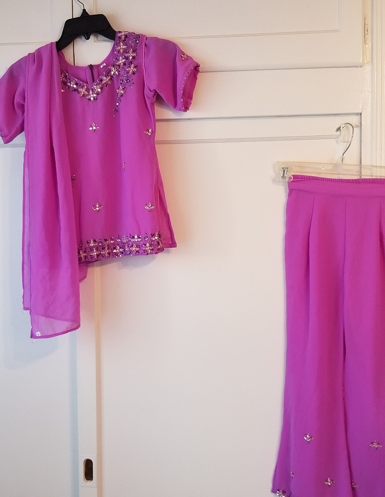 3 piece set mafe in india pavada/ saree/ lehenga